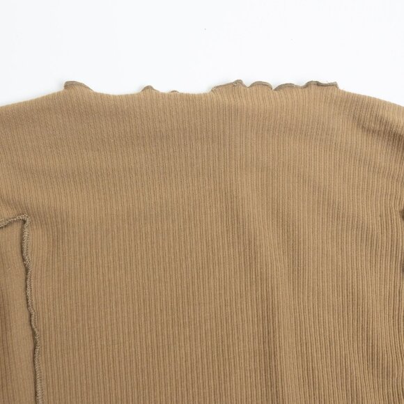 Baserange Omato Long Sleeve Jade Brown XL *Altered Cropped - Picture 9 of 10